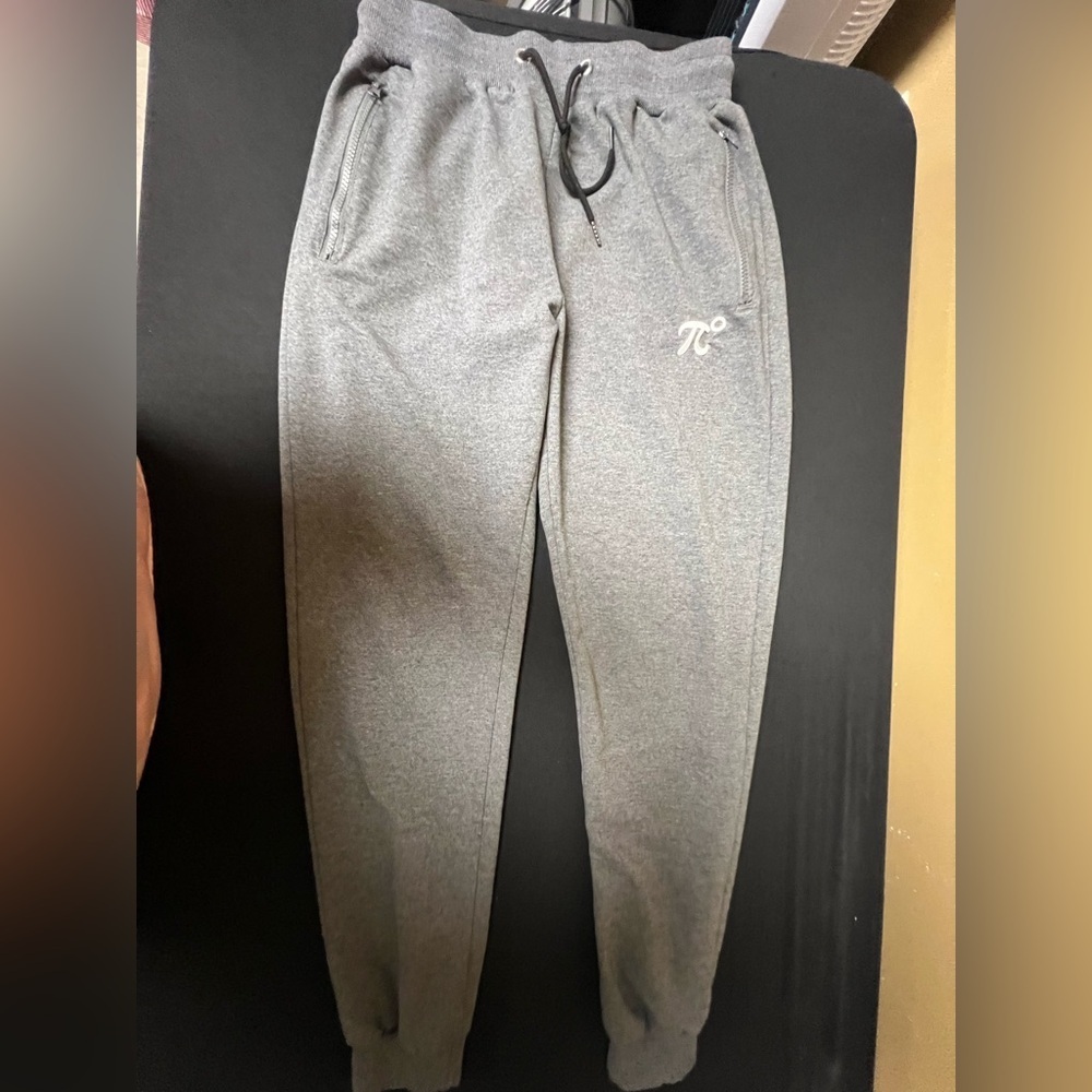 PIDOGYM MENS SLIM JOGGERS-TAPERED SWEATPANTS WITH RIBBED CUFFS 
LARGE MED GRAY